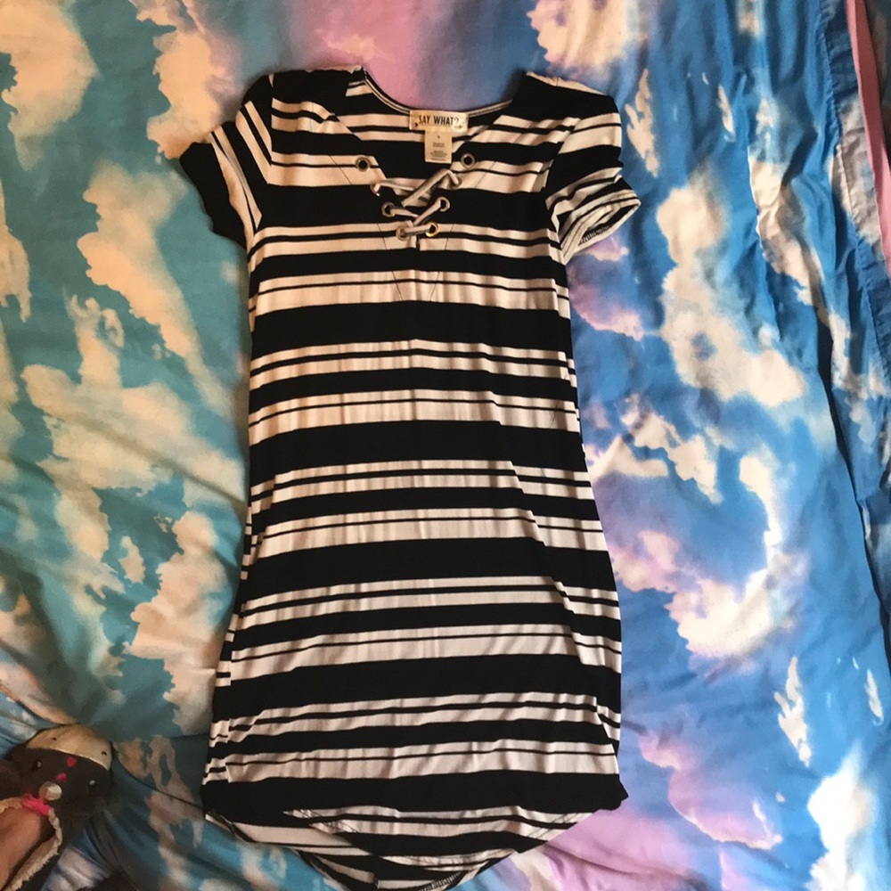 Black and white dress